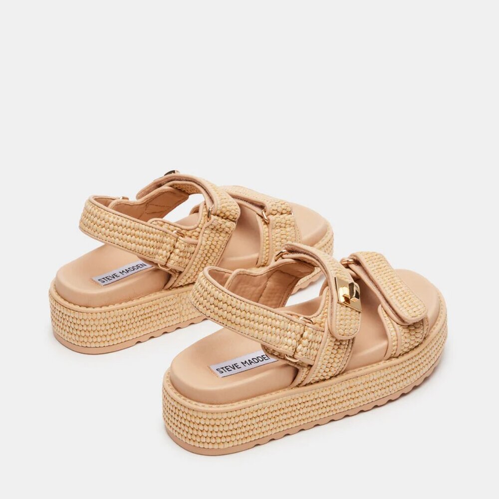 Steve Madden BIGMONA in Natural Raffia - Picture 6 of 8